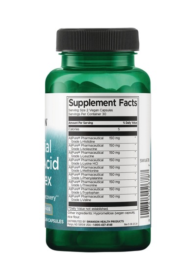 Swanson Nutrition Essential Amino Acid Complex 60 Kapsül Gıda Takviye