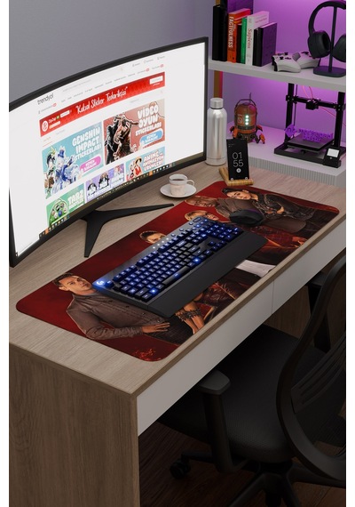 Lucifer V2 90x40 Xxl Gaming Kauçuk Kaymaz Taban Mouse Pad Fare Altlığı