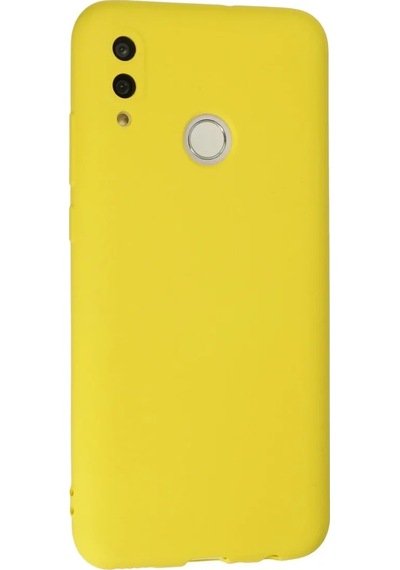P Smart 2019 Kılıf Nano İçi Kadife Silikon - Sarı