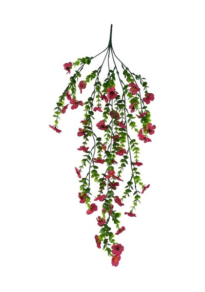 Yapay Çiçek Fuşya Sarkan Mineli Okaliptus Şimşir Yapay Sarmaşık 5dal 60cm Pembe