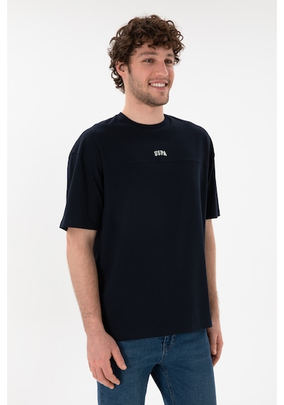 U.S. Polo Assn. Erkek Comfort Fit Bisiklet Yaka Lacivert Tişört 50306017-VR033