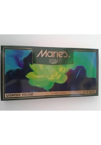 Maries Guaj Boya 7312B 12 Renk Çok Renkli