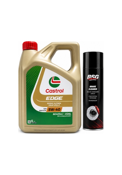 Castrol Edge DPF Motor Yağı 5W-40 4 L + Balata Spreyi 500 ML