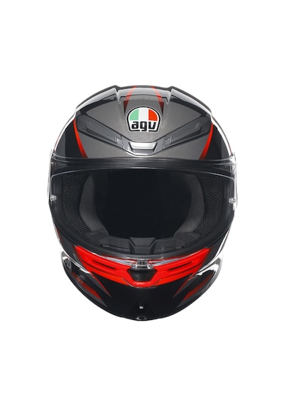 Agv K6 S Slashcut - Black / Grey / Red Diğer