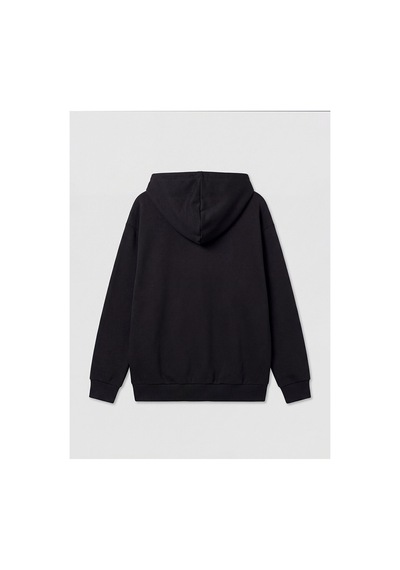 LC Waikiki Alıta Cıty Farkıyla Lcw Everyday Siyah Dalgıç Kumaşı Düz Oversize Kadın Fermuarlı Sweatshirt Siyah - 924121662 Siyah