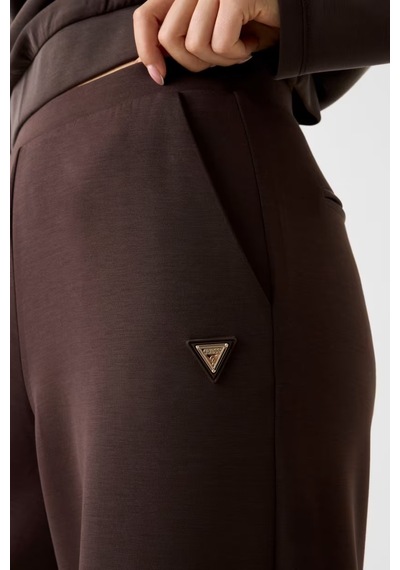 Guess Olympe Scuba Modal Karışımlı Palazzo Fit Kadın Eşofman Altı V4yb07kcay2 Kahve