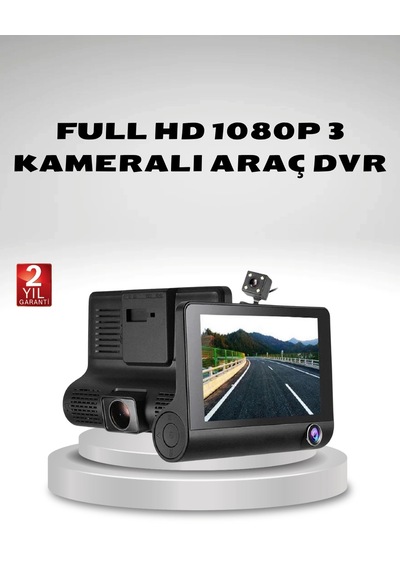Zenvia Araç Kamerası 3 Lü Full Hd Dvr 1080p Gece Görüşlü Ve G-sensörlü Znv2026