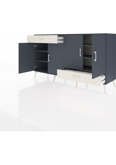 Hyperion Konsol 5 Raflı 2 Çekmeceli 4 Kapaklı 176x44x99 Antrasit- Antrasit-antrasit/aytaşı Hyperion Konsol 5 Raflı 2 Çekmeceli 4 Kapaklı 176x44x99 Antrasit- Antrasit-antrasit/aytaşı