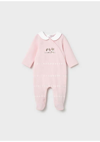 Mayoral Yenidoğan Kız Bebek İkili Tulum Set Pembe Pembe