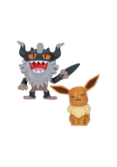 Pokemon Battle 2'li Figür Seti Asorti-3 Eevee-perrserker