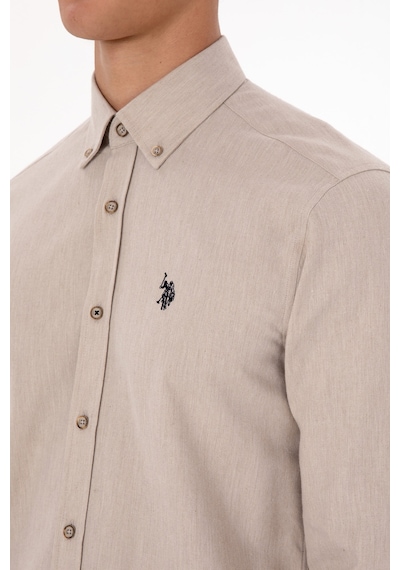 U.s. Polo Assn. Erkek Bej Gömlek Basic 50316721-vr011 Bej U.s. Polo Assn. Erkek Bej Gömlek Basic 50316721-vr011 Bej