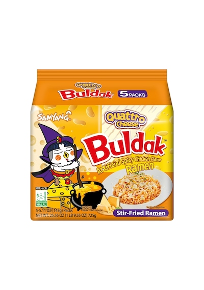 Samyang Buldak Quattro Cheese Ramen Noodle 5li Paket