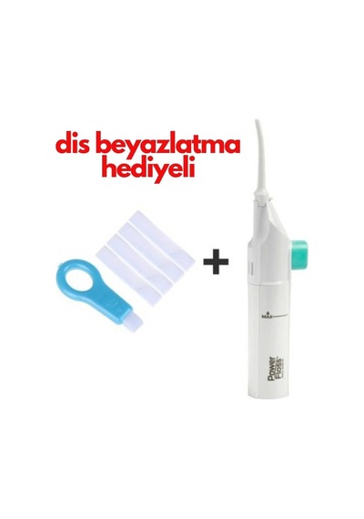 2'si 1 Arada Mekanik Diş Ve Ağız Temizleme & Diş Beyazlatma Seti Power Floss