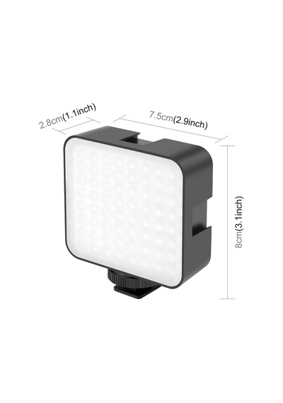 Puluz Pu529b 64 Led Light 5w 800 Lümen Sürekli Işık 2x Mini Tripod Ve Kumanda