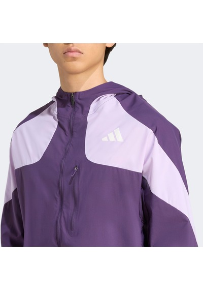 Adidas Adizero Running Erkek Mor Koşu Rüzgarlığı Jv7183