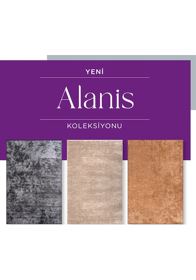 Royal Halı Alanis Qg01a Bakır Pamuk Akrilik Yumuşak Silinebilir Modern Kilim Halı