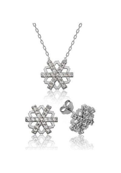 Gümüş Kar Tanesi Kadın Set (502398328)