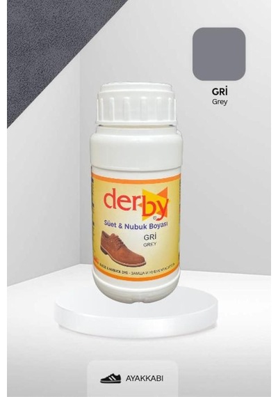 Gri Süet Ve Nubuk Deri Boyası 250 Ml Süet Nubuk Ayakkabı Boyası