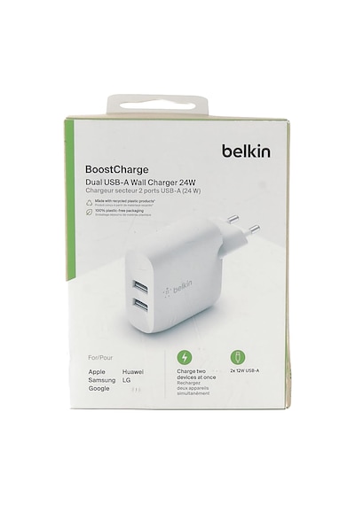 Belkin Boost Charge Usb-a Şarj Cihazı, İki Bağlantılı, 24 W Iphon