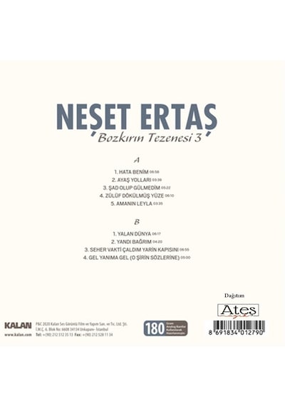 Neşet Ertaş - Bozkırın Tezenesi 3 Plak