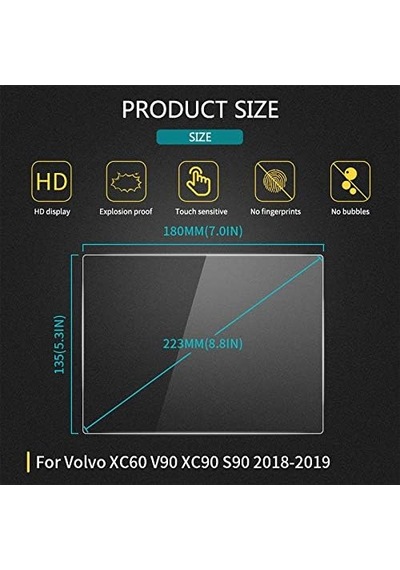 Volvo V90 Xc90 S90 Xc60 2018-2019 İçin 180x135 Nano Ekran Koruyucu
