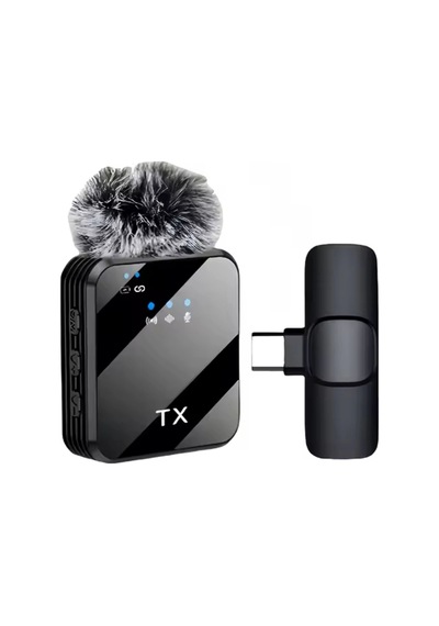 Shopytech Kablosuz 4 Ü 1 Arada Yaka Mikrofonu Type-c Lightning 3.5mm Uyumlu Gürültü Azaltmalı Telefo