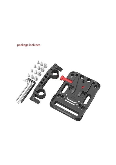 Smallrig 3016 V Montajlı Akü Plakası Çift 15mm Çubuk Kelepçesi