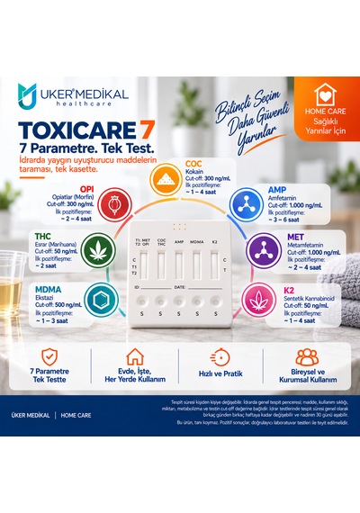 Uker Medikal Üker Toxıcare 7 Evde Madde Testi