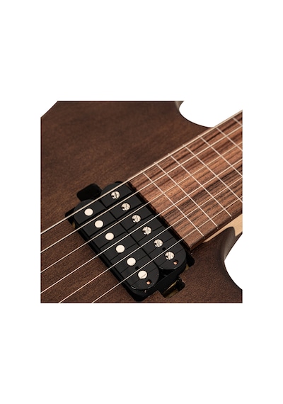 Valler Fts250 Mat Koyu Kahve Okoume Ağacı Hh Perdesiz Elektro Gitar