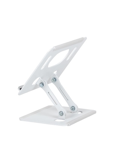 Çelik Tablet Standı Tablet Tutucu Stant Ergonomik Katlanabilir Tablet Standı Çelik Stant Beyaz