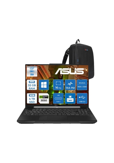 Asus TUF Gaming F16 FX607VJR-TU388H15 Core 5 205 32 GB 4 TB SSD RTX305016" W11H Dizüstü Bilgisayar