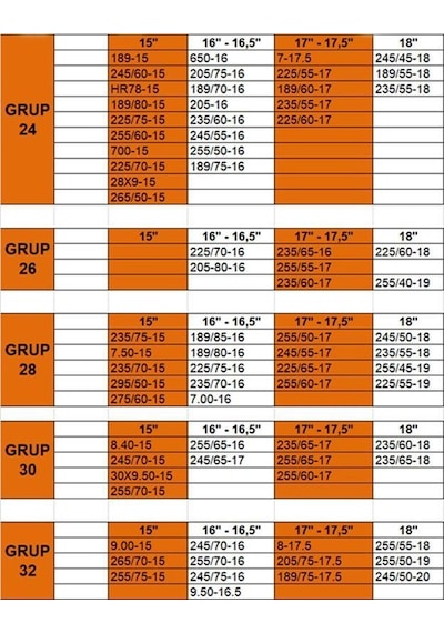 4x4 Kar Patinaj Zinciri 205x45x16 Grup:12 Space Karmatik