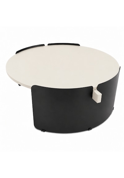 Orbit Yuvarlak Orta Sehpa Çap 90cm Mat Aytaşı Ve Mat Siyah Metal Ayak 35cm Modern Tasarım Dekoratif Aytaşı - Siyah Orbit Yuvarlak Orta Sehpa Çap 90cm Mat Aytaşı Ve Mat Siyah Metal Ayak 35cm Modern Tasarım Dekoratif Aytaşı - Siyah