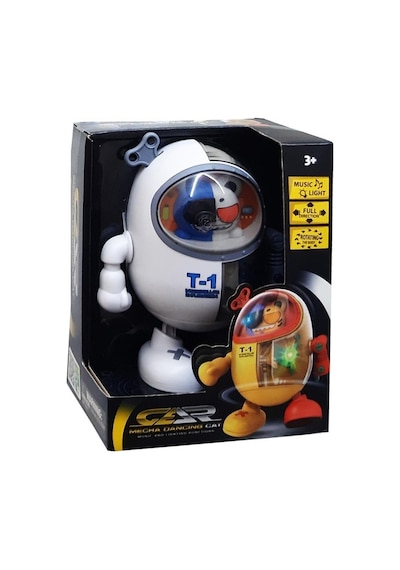 Işıklı Müzikli Robot Kedi 20 Cm Robot