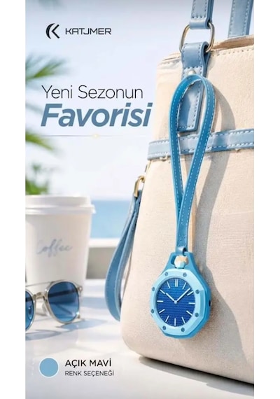 Katjmer Boyol Pop Renkli Saat Açık Mavi