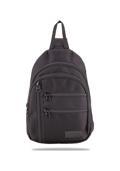 Classone Crossbody Vıp Su Geçirmez Kumaş,fermuar Çarpraz Askılı Unisex Omuz Ve Bel Çantası Siyah