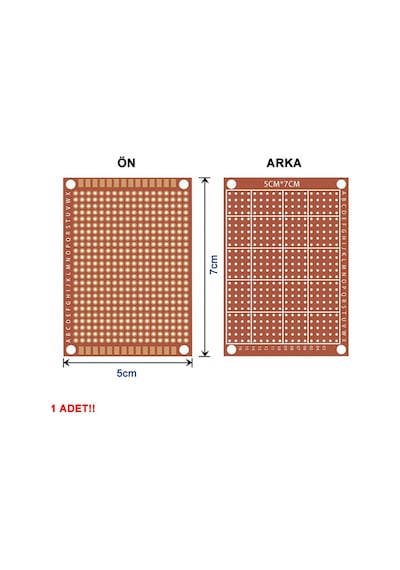 5x7cm Pertinaks Pcb