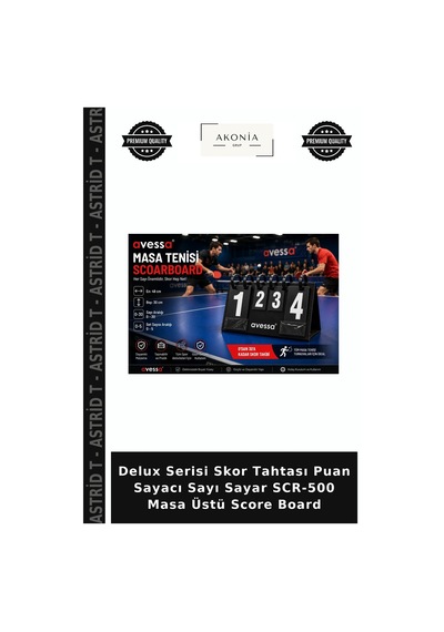 Delux Serisi Skor Tahtası Puan Sayacı Sayı Sayar Scr-500 Masa Üstü Score Board