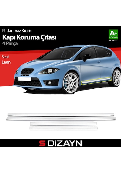 S-Dizayn Seat Leon Kapı Koruma Çıtası Krom 2006-2012
