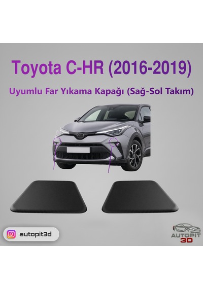Toyota C-hr 2016-2019 Uyumlu Far Yıkama Kapağı Sağ-sol Takım