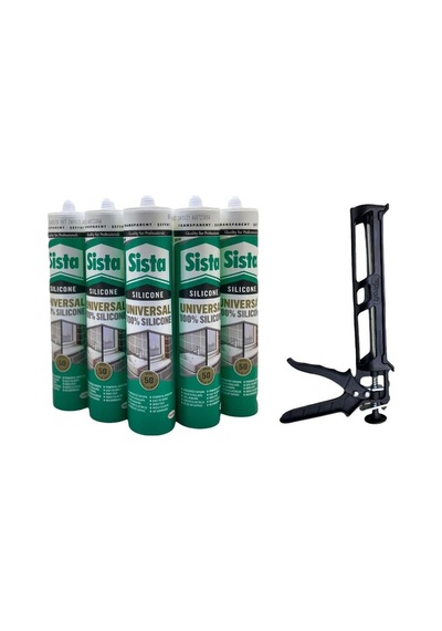 Sista Şeffaf Silikon 280 Ml X 5'Li Set Şeffaf