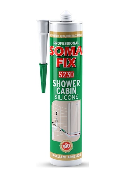 Somafix S230 Duşakabin Silikonu Şeffaf 280ml 320gr