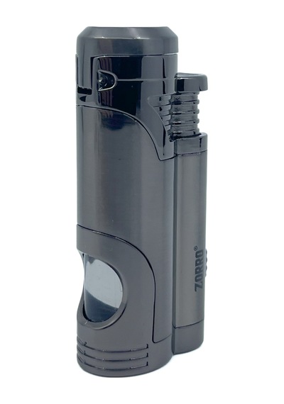 Zorro Çift Torch Pürmüz Puro Çakmağı - Gunmetal Füme