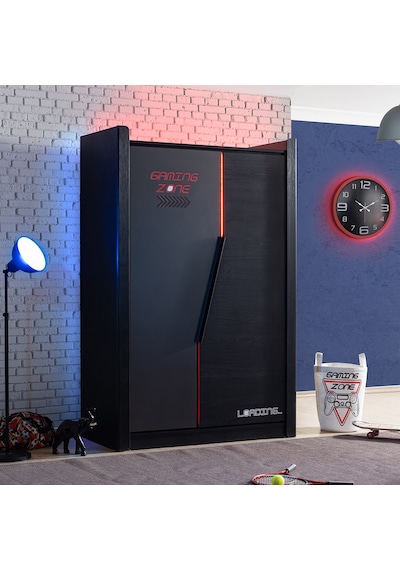 Gamer Oyuncu Genç Odası, Gamer 2 Kapaklı Ledli Dolap
