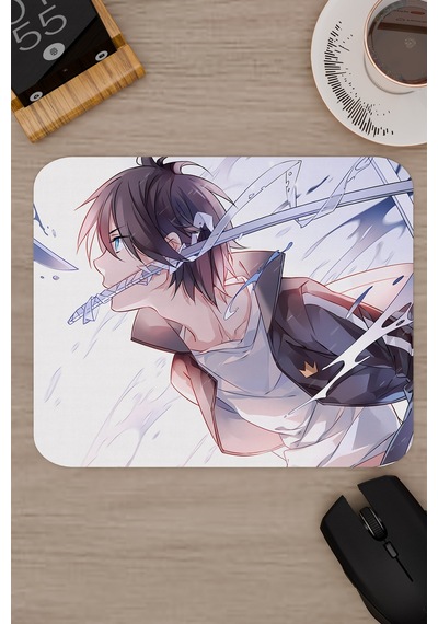 Noragami Kaymaz Dikişli Kauçuk Oyuncu Mousepad V2 - 22x18 Gaming Mouse Pad Fare Altlığı