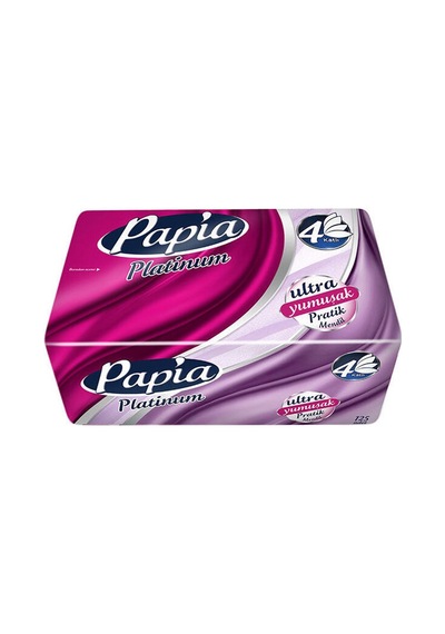 2 Adet Papia Platinum Çek Al Mendil 125 Li