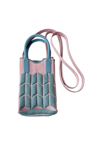 "akıllı Telefonlar Ve Kartlar İçin Ayarlanabilir Kayış Ve Üst Saplı Kompakt Telefon Crossbody Cüzdan" Blue