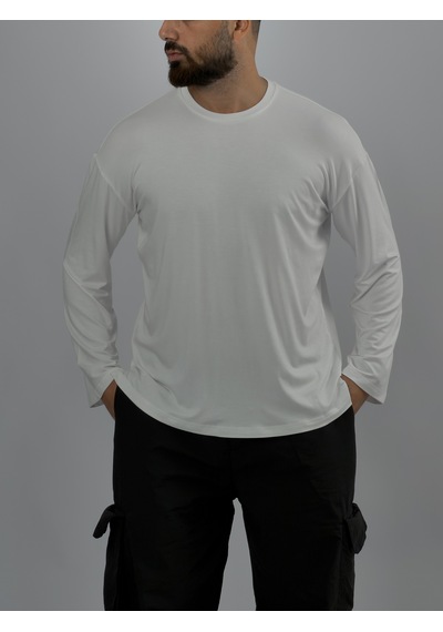 Cocopelli Ekru Bisiklet Yaka Basic Erkek Sweatshirt Coc3542