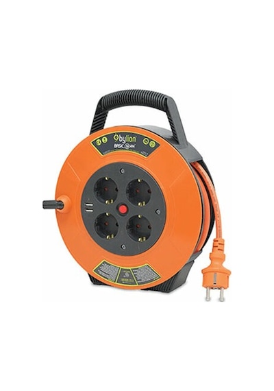 Bylion Ev Tipi Makaralı Kablo Bakır 3x1.5mm 10 Mt. 10 M