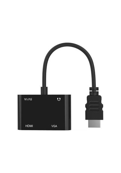 Hdmi To Hdmi + Vga Monitör Çevirici Ps4 Dönüştürücü Switch Splitter Adaptör